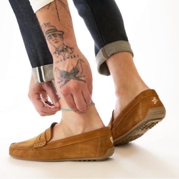 ISA TAPIA SENNA SADDLE SUEDE DRIVER - Picture 1 of 9